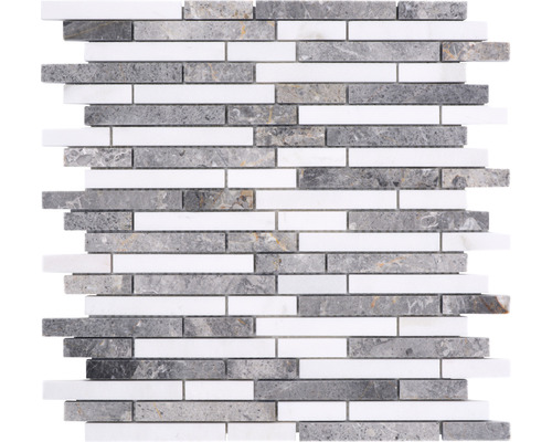 Mosaik XNM MV678 30.5x30.5 cm Verbund grey/white