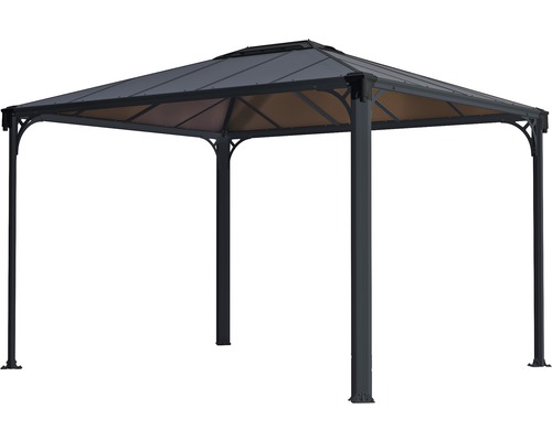 Pavillon avec toit et quatre poteaux pour le jardin