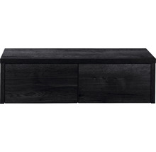 Waschtischunterschrank Sanox Bloxx Frontfarbe black oak BxHxT 120 x 35 x 45 cm