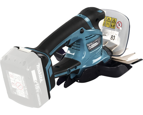 Cisailles à gazon sans fil Makita avec batterie et protection de lame