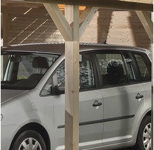 Paroi arrière wekaLine pour carports 270x217 cm naturel
