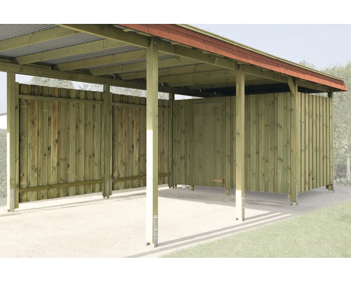 Geräteraum weka für Carports 288x199 cm kesseldruckimprägniert