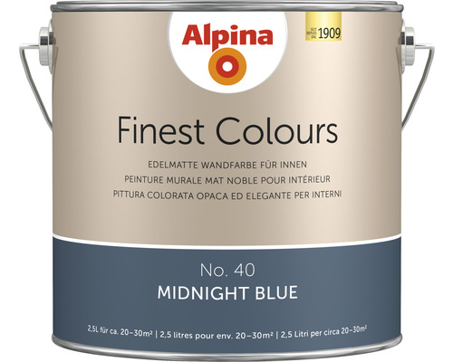 Alpina Finest Colours sans conservateurs midnight blue 2,5 l