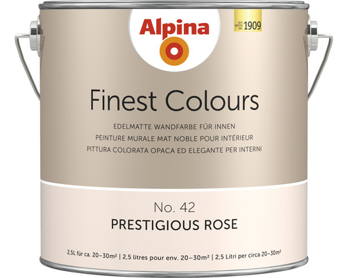Alpina Finest Colours sans conservateurs prestigious rose 2,5 l