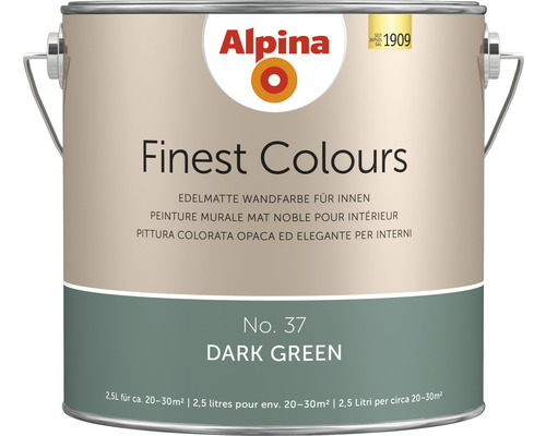 Alpina Finest Colours konservierungsmittelfrei dark green 2,5 L