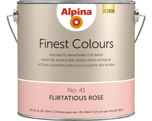 Alpina Finest Colours sans conservateurs flirtatious rose 2,5 l