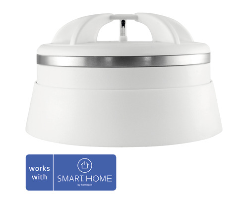 Avertisseur de détection de chaleur frient Zigbee - compatible avec SMART HOME by hornbach Détecteur de fumée avec le logo Hornbach Smart Home