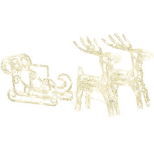 Décoration de traîneau avec renne