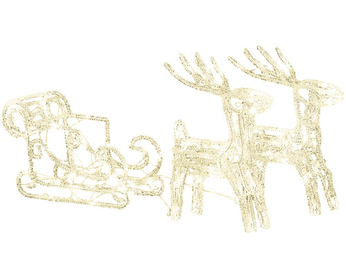 Décoration de traîneau avec renne