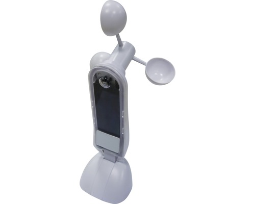 Station météo avec anémomètre pour mesurer la vitesse du vent