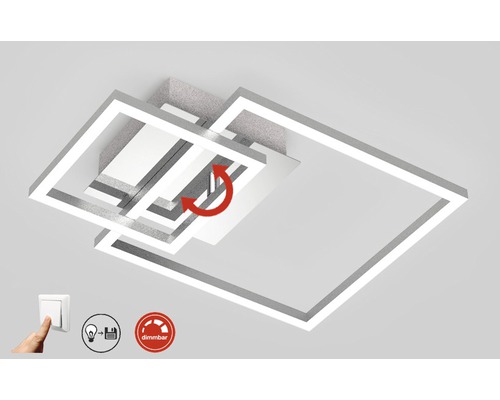Plafonnier avec éléments rotatifs et fonction de gradation
