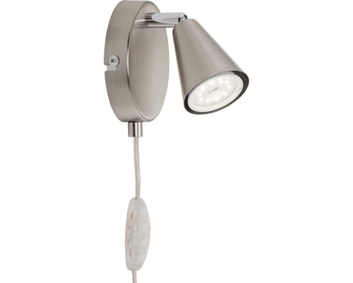 Wandleuchte LED Spot 5W nickel matt