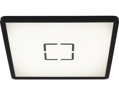 Plafonnier LED ultra plat 18W 2400 lm 4000 K 29,3x25 cm Free blanc/noir+ effet rétroéclairage