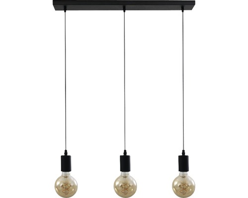 Suspension avec trois lumières et suspension noire