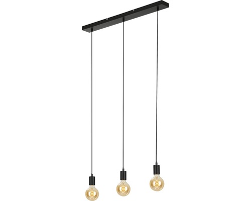 Suspension avec trois lampes