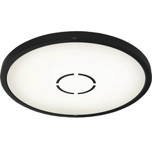 Plafonnier LED ultra plat 18W 2400 lm 4000 K Ø 29,3 cm Free blanc/noir+ effet rétroéclairage