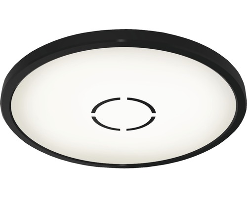 Plafonnier LED ultra plat 18W 2400 lm 4000 K blanc neutre Free blanc/noir HØ 28/293 mm effet d'éclairage d'arrière-plan