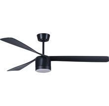 Ventilateur de plafond noir à trois pales