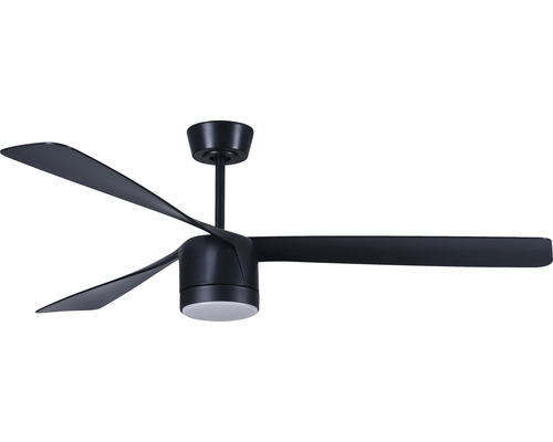 Ventilateur de plafond noir à trois pales