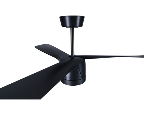 Ventilateur de plafond noir à trois pales