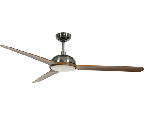 Deckenventilator mit Beleuchtung Unione LED NICKLE Ø 142 cm 26 W Metall dunkel nickel