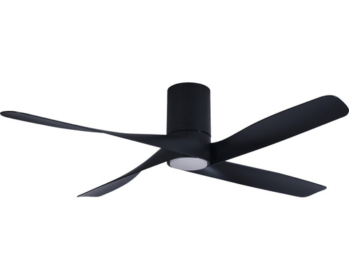 Ventilateur de plafond avec éclairage Riviera LED BK Ø 132 cm 35 W plastique noir Ventilateur de plafond avec éclairage Riviera LED BK Ø 132 cm 35 W plastique noir