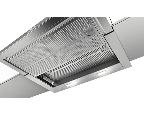 Dunstabzugshaube aus Edelstahl mit Beleuchtung
