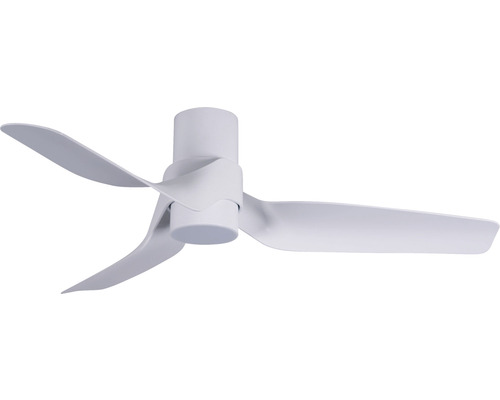 Ventilateur de plafond avec éclairage Nautica LED WH Ø 132 cm 35 W métal noir Ventilateur de plafond à trois pales