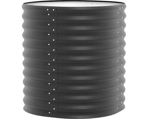 Jardinière surélevée en métal ondulé