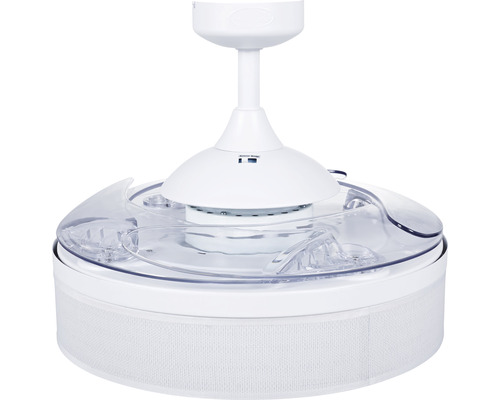 Weisser Deckenventilator mit Beleuchtung