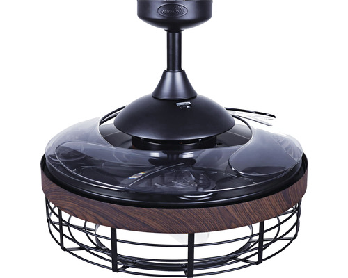 Deckenventilator mit Leuchte und Schutzgitter