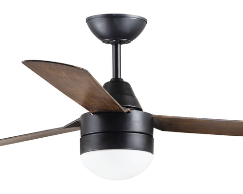 Deckenventilator mit Holzflügeln und Beleuchtung