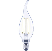 Ampoule flamme LED à intensité lumineuse variable FLAIR CL35 E14/6W(60W) 806 lm 4000 K blanc neutre transparent «ampoule flamme Coup de vent»