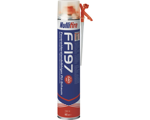 Mousse coupe-feu Nullifire FF197 1K gris 880 ml Mousse PU coupe-feu Nullifire FF197 dans un aérosol de 880 ml