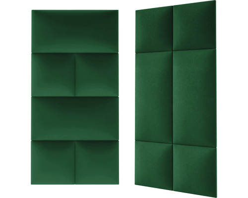 Deux panneaux acoustiques verts pour la décoration murale