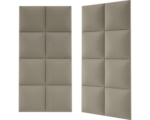 Deux panneaux d''insonorisation avec rembourrage carré.