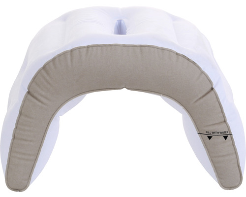 Coussin de nuque gonflable pour lavabo avec chambre à eau