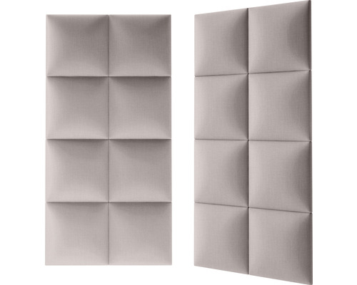 Deux panneaux d''insonorisation avec motif carré