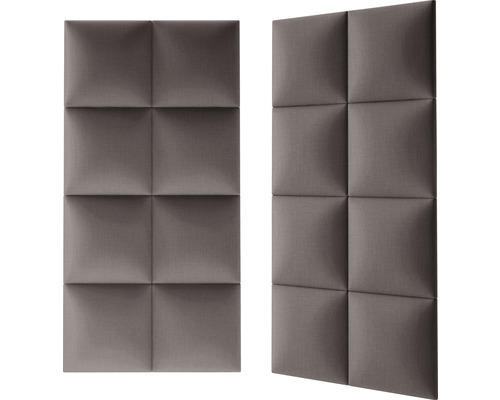 Deux panneaux d''insonorisation avec motif carré