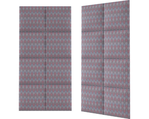 Deux panneaux d''insonorisation avec motif géométrique pour montage mural