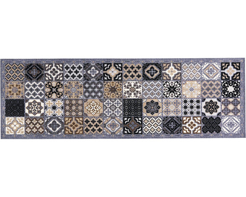 Küchenläufer Cook&Wash patchwork tiles grau 50x150 cm