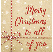 Carte de vœux de Noël avec ruban et motif de flocons de neige