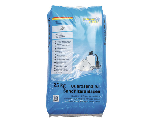 25 kg de sable de quartz pour systèmes de filtration à sable