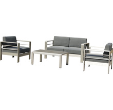 Ensemble de meubles de jardin avec deux fauteuils, canapé et table