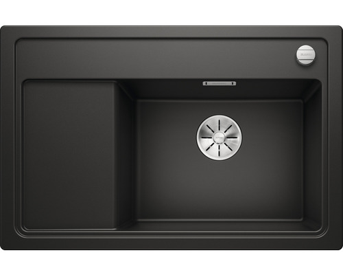 Blanco ZENAR XL 6 S Compact Spüle BxT 780x510 mm Silgranit schwarz 526052 Schwarze Küchenspüle mit Abtropffläche