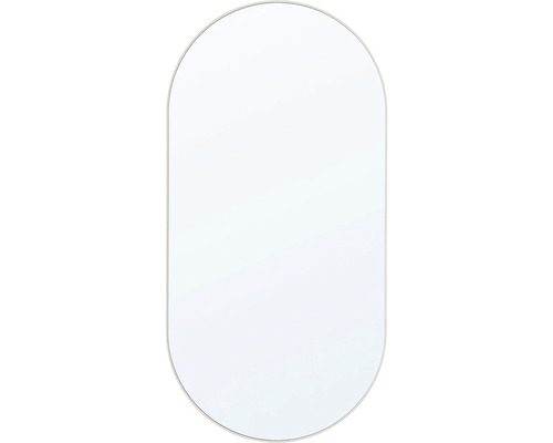 Cadre miroir Cordia Oval Line 50x100 cm blanc