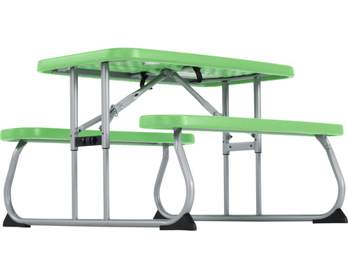 Table de pique-nique pliante avec bancs
