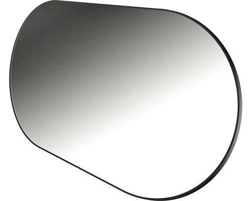 Rechteckiger Spiegel mit abgerundeten Ecken und Rahmen