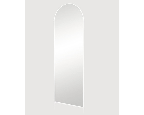 Miroir sur pied avec sommet arrondi