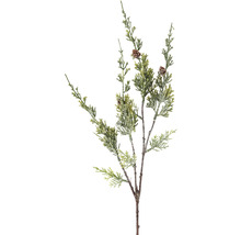 Branche de sapin décorative avec des pommes de pin